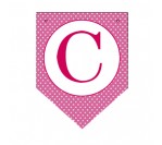 Letter C - Candy Pink